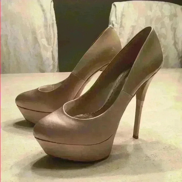 Shoes - BEBE Satin Heels